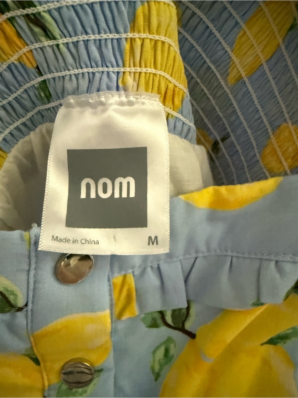 Nom Maternity Emma Tiered Floral During & After Dress in Lemon - Picture 4 of 7